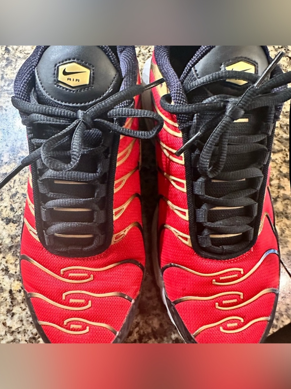 Nike Men’s Athletic Sneakers in Red and Black